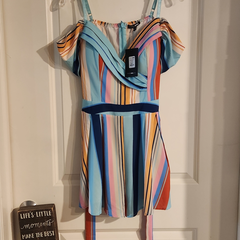 Fashion Nova Multicolor Striped Jumpsuit